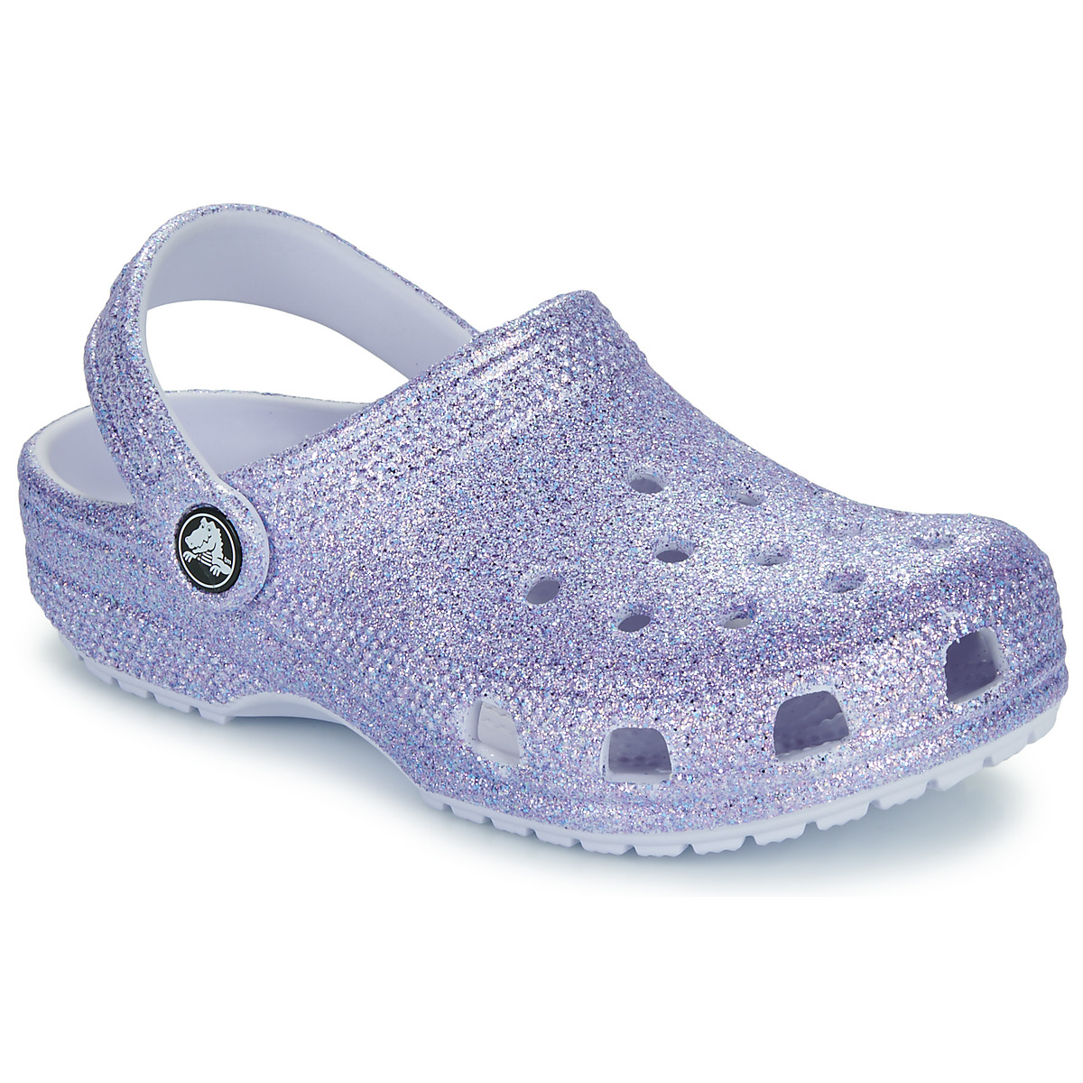 kengät Tytöt Puukengät Crocs Classic Glitter Clog K Violetti / Glitter