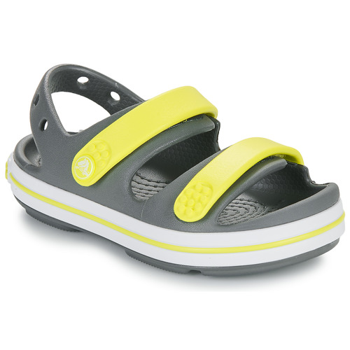 kengät Lapset Sandaalit ja avokkaat Crocs Crocband Cruiser Sandal T Harmaa / Keltainen