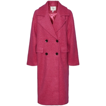 vaatteet Naiset Paksu takki Y.a.s YAS Noos Mila Jacket L/S - Fuchsia Purple Vaaleanpunainen