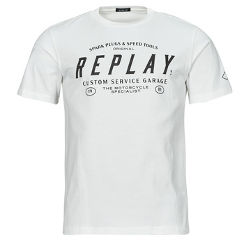 vaatteet Miehet Lyhythihainen t-paita Replay M6840-000-2660 Valkoinen