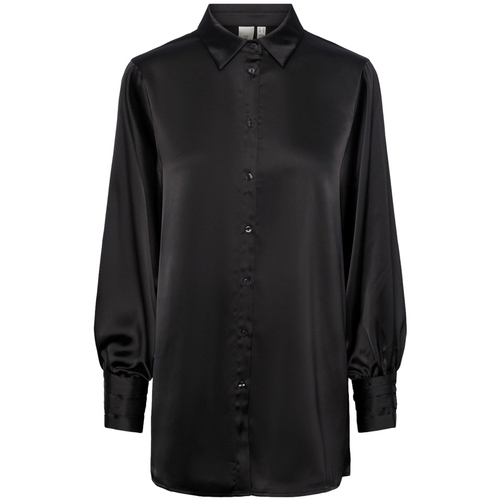 vaatteet Naiset Topit / Puserot Y.a.s YAS Noos Pella Shirt L/S - Black Musta