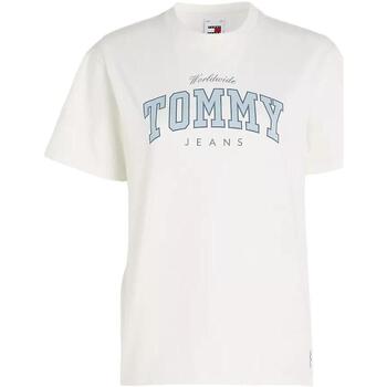 vaatteet Naiset Lyhythihainen t-paita Tommy Hilfiger  Valkoinen