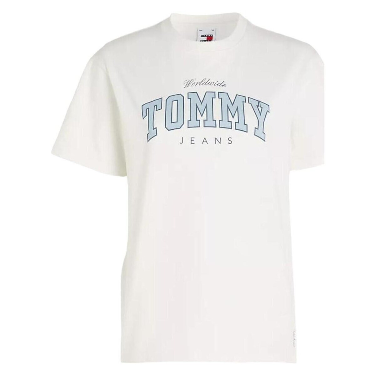vaatteet Naiset Lyhythihainen t-paita Tommy Hilfiger  Valkoinen