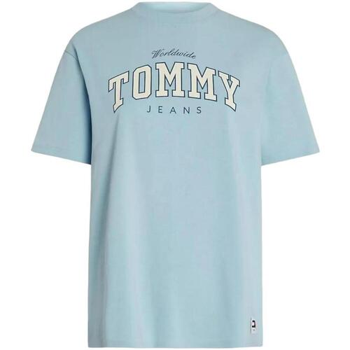 vaatteet Naiset Lyhythihainen t-paita Tommy Hilfiger  Sininen
