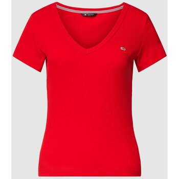 vaatteet Naiset T-paidat & Poolot Tommy Jeans DW0DW17385 Punainen