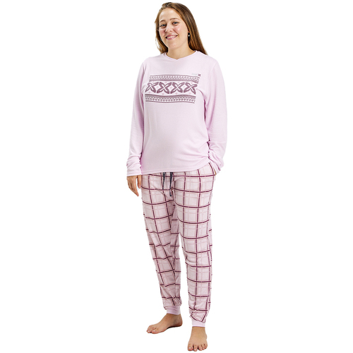 vaatteet Naiset pyjamat / yöpaidat Munich MUDP0100 Vaaleanpunainen