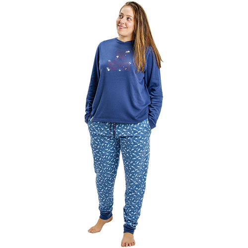 vaatteet Naiset pyjamat / yöpaidat Munich MUDP0200 Sininen