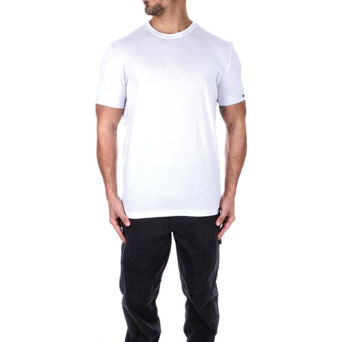 vaatteet Miehet Lyhythihainen t-paita Dsquared D9M3U481 Valkoinen