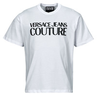 vaatteet Miehet Lyhythihainen t-paita Versace Jeans Couture 76GAHG01 Valkoinen
