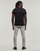 vaatteet Miehet Lyhythihainen t-paita Versace Jeans Couture 76GAHG00 Musta / Valkoinen