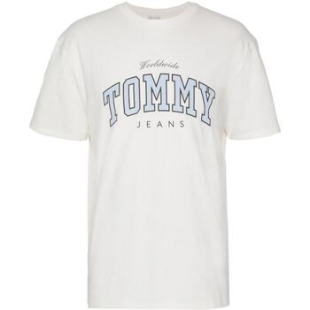 vaatteet Miehet Lyhythihainen t-paita Tommy Hilfiger  Valkoinen