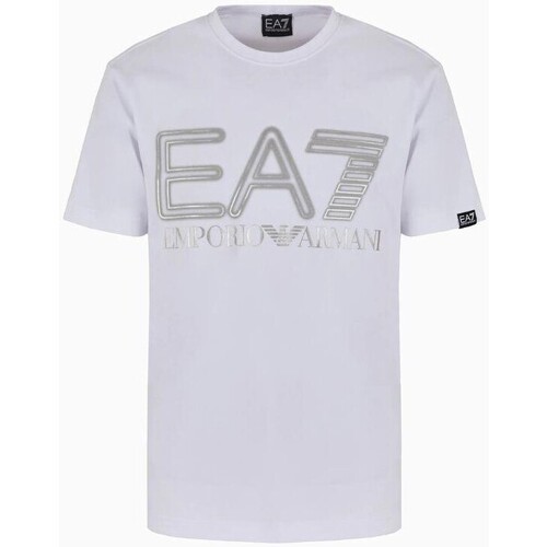 vaatteet Miehet Lyhythihainen t-paita Emporio Armani EA7 3DPT37 PJMUZ Valkoinen