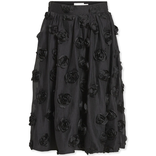 vaatteet Naiset Hame Vila Flory Skirt L/S - Black Musta