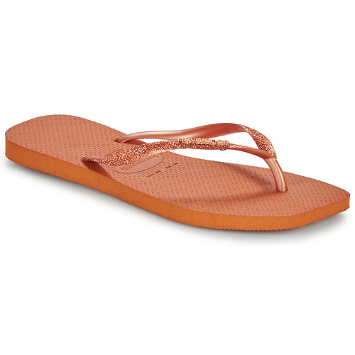 kengät Naiset Varvassandaalit Havaianas SLIM SQUARE GLITTER Oranssi
