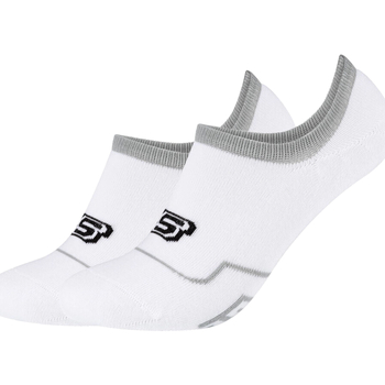 Asusteet / tarvikkeet Varrettomat sukat Skechers 2PPK Cushioned Footy Socks Valkoinen