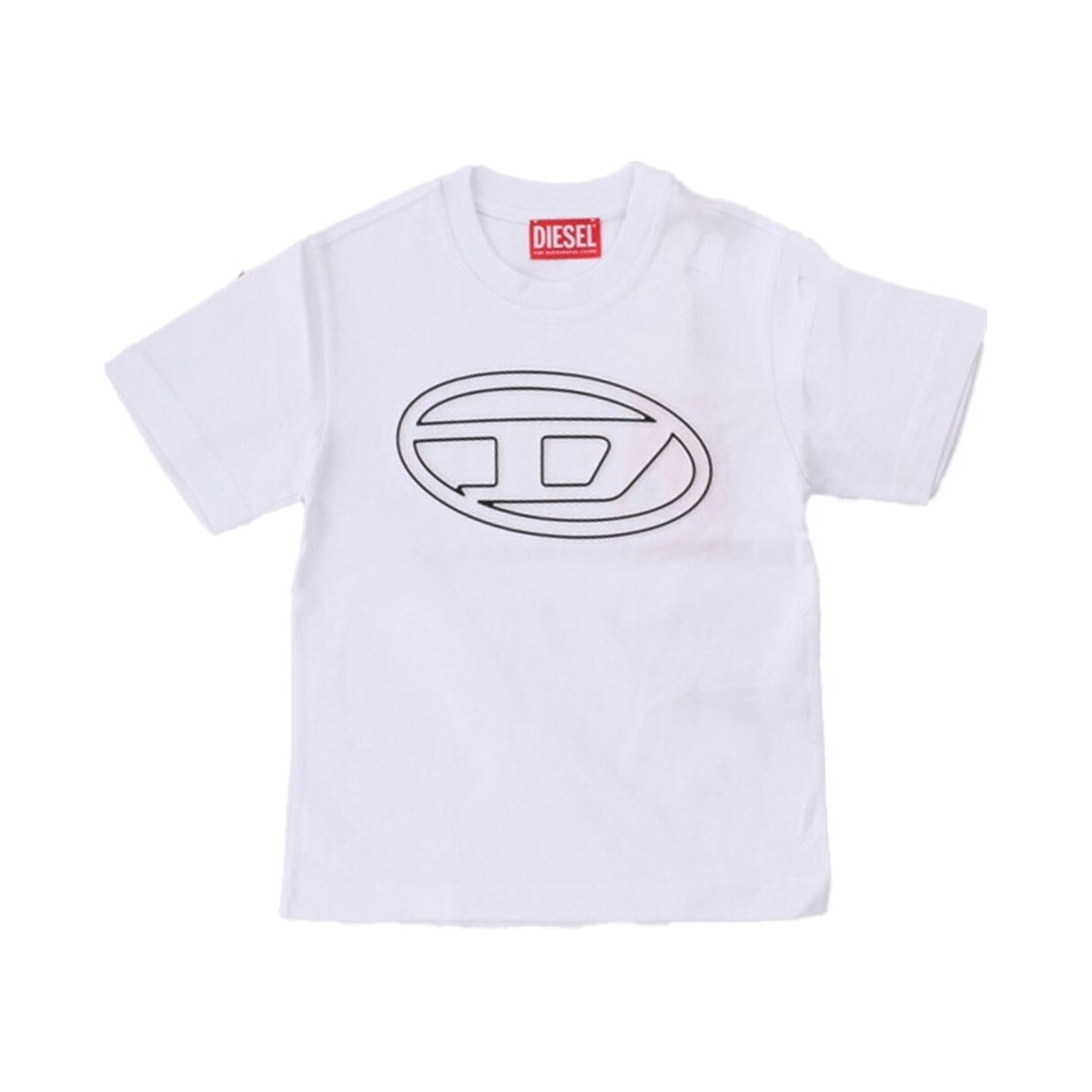 vaatteet Pojat Lyhythihainen t-paita Diesel J01788-0BEAF Valkoinen