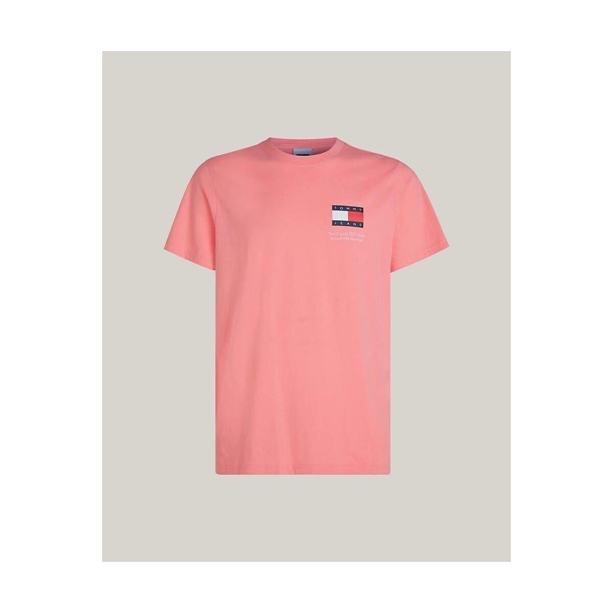 vaatteet Miehet Lyhythihainen t-paita Tommy Hilfiger DM0DM18263TIC Vaaleanpunainen