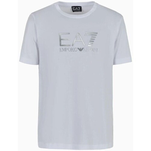 vaatteet Miehet Lyhythihainen t-paita Emporio Armani EA7 3DPT71 PJM9Z Valkoinen