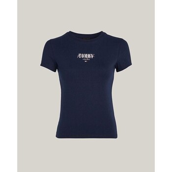vaatteet Naiset T-paidat & Poolot Tommy Hilfiger DW0DW17839C1G Sininen