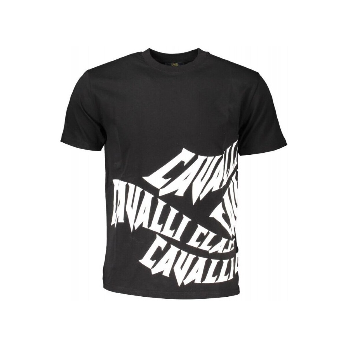 vaatteet Miehet Lyhythihainen t-paita Roberto Cavalli QXT60A-JD060 Musta