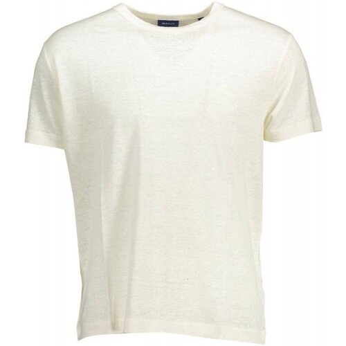 vaatteet Miehet Lyhythihainen t-paita Gant 21012023029 Valkoinen