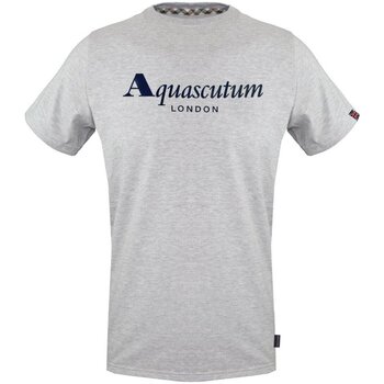 vaatteet Miehet Lyhythihainen t-paita Aquascutum T0032378 Harmaa