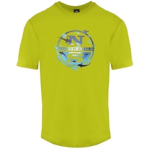 vaatteet Miehet Lyhythihainen t-paita North Sails 9024120470 Keltainen