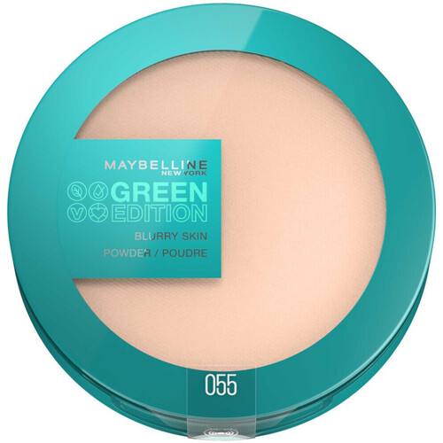 kauneus Naiset Puuterit ja poskipunat Maybelline New York Green Edition Blurry Skin Face Powder - 055 Beige