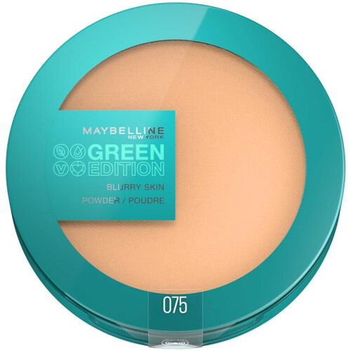 kauneus Naiset Puuterit ja poskipunat Maybelline New York Green Edition Blurry Skin Face Powder - 075 Ruskea