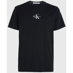 vaatteet Miehet Lyhythihainen t-paita Calvin Klein Jeans J30J323483 Musta