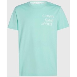 vaatteet Miehet Lyhythihainen t-paita Calvin Klein Jeans J30J325189CCP Sininen