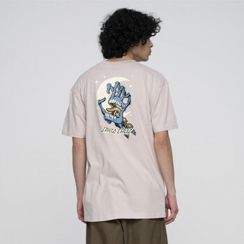 vaatteet Miehet T-paidat & Poolot Santa Cruz Cosmic bone hand t-shirt Harmaa