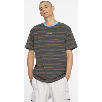 vaatteet Miehet T-paidat & Poolot Santa Cruz Classic strip stripe t-shirt Musta