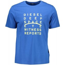 vaatteet Miehet Lyhythihainen t-paita Diesel S4EL-T-JUST Sininen