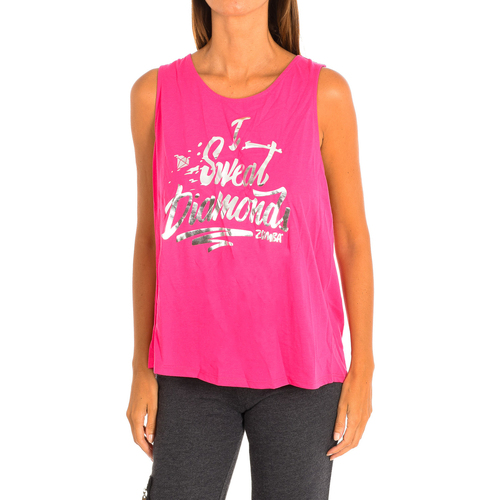 vaatteet Naiset T-paidat & Poolot Zumba Z1T01437-ROSA Vaaleanpunainen