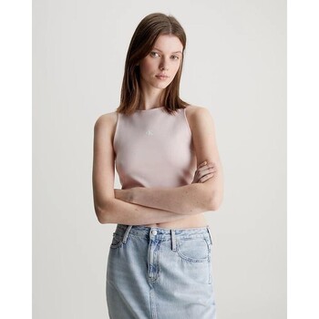 vaatteet Naiset T-paidat & Poolot Calvin Klein Jeans J20J223107TF6 Vaaleanpunainen
