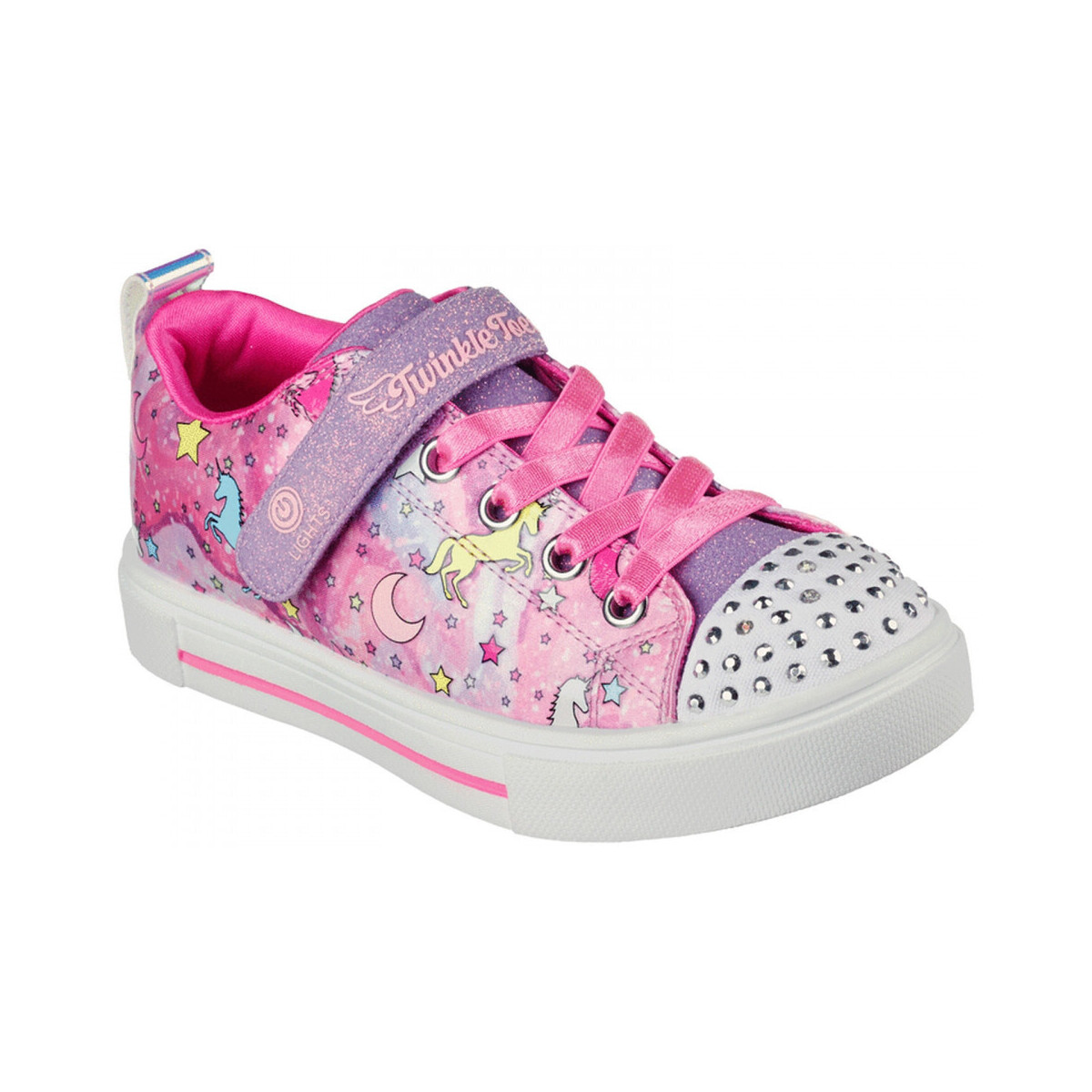 kengät Lapset Tennarit Skechers Twinkle sparks - unicorn drea Vaaleanpunainen