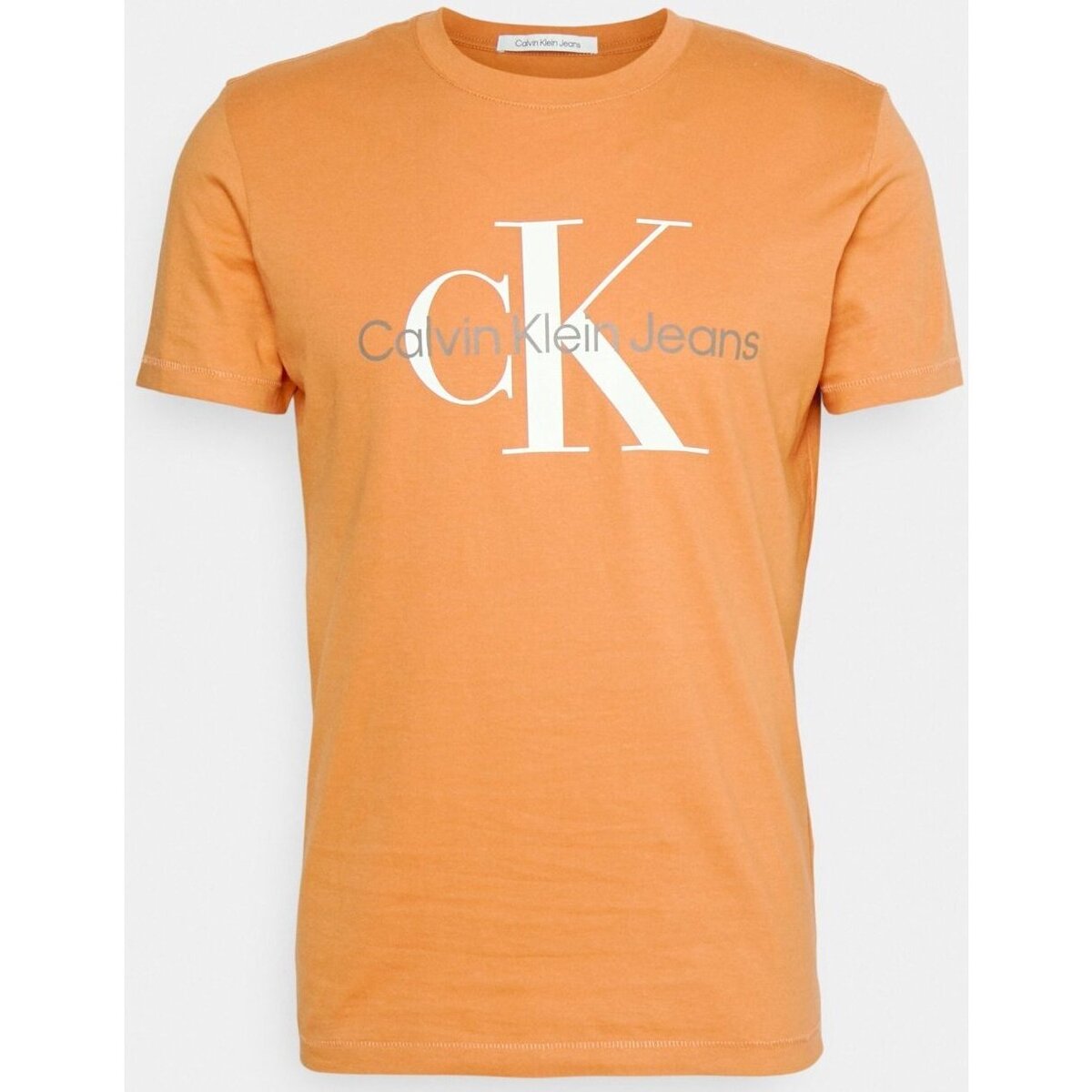 vaatteet Miehet Lyhythihainen t-paita Calvin Klein Jeans J30J320806 Oranssi