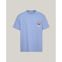 vaatteet Miehet Lyhythihainen t-paita Tommy Hilfiger DM0DM18574C3S Sininen