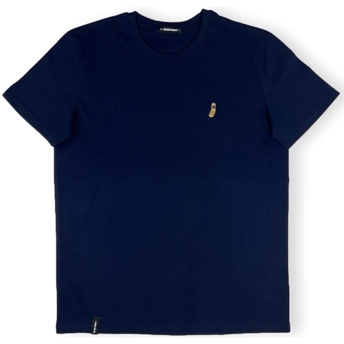 vaatteet Miehet T-paidat & Poolot Organic Monkey T-Shirt Flip Phone - Navy Sininen