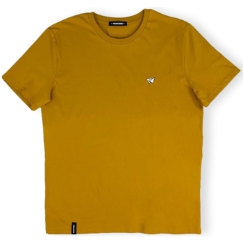 vaatteet Miehet T-paidat & Poolot Organic Monkey T-Shirt Paper Plane - Mustard Keltainen