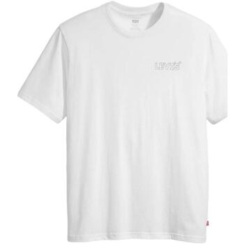 vaatteet Miehet Lyhythihainen t-paita Levi's  Valkoinen