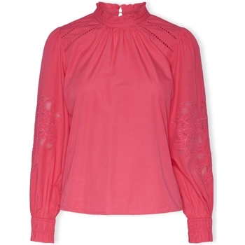 vaatteet Naiset Topit / Puserot Y.a.s YAS Chelle Top L/S - Raspberry Sorbet Vaaleanpunainen