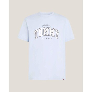 vaatteet Miehet Lyhythihainen t-paita Tommy Hilfiger DM0DM18287 Sininen