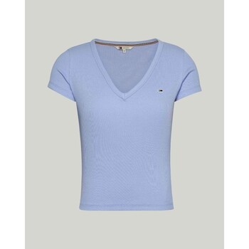 vaatteet Naiset T-paidat & Poolot Tommy Hilfiger DW0DW17385C3S Sininen