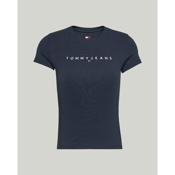 vaatteet Naiset T-paidat & Poolot Tommy Hilfiger DW0DW17361C1G Sininen