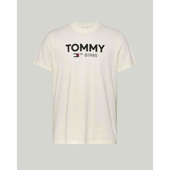 vaatteet Miehet Lyhythihainen t-paita Tommy Hilfiger DM0DM18264YBH Valkoinen