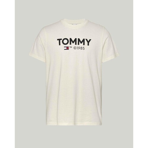 vaatteet Miehet Lyhythihainen t-paita Tommy Hilfiger DM0DM18264 Valkoinen