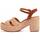 kengät Naiset Sandaalit ja avokkaat Leindia 85455 Beige