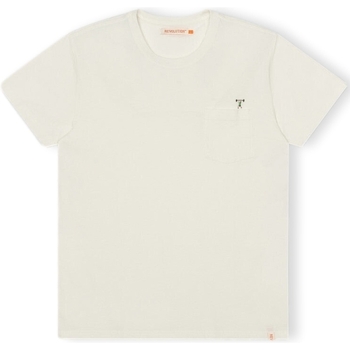 vaatteet Miehet T-paidat & Poolot Revolution T-Shirt Regular 1341 WEI - Off-White Valkoinen